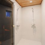 VillaVuokatti - Villa Pearl White Showers and Sauna